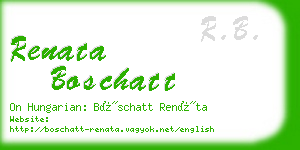 renata boschatt business card